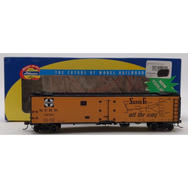 Athearn 94515 HO Scale A.T.S.F Super Chief 50′ Ice Bunker Reefer #37351 LN/Box