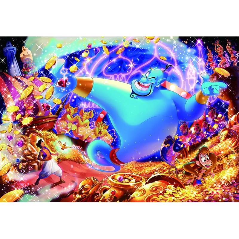 Tenyo Japan Jigsaw Puzzle D-1000-474 Disney Aladdin & Genie (1000 Pieces)