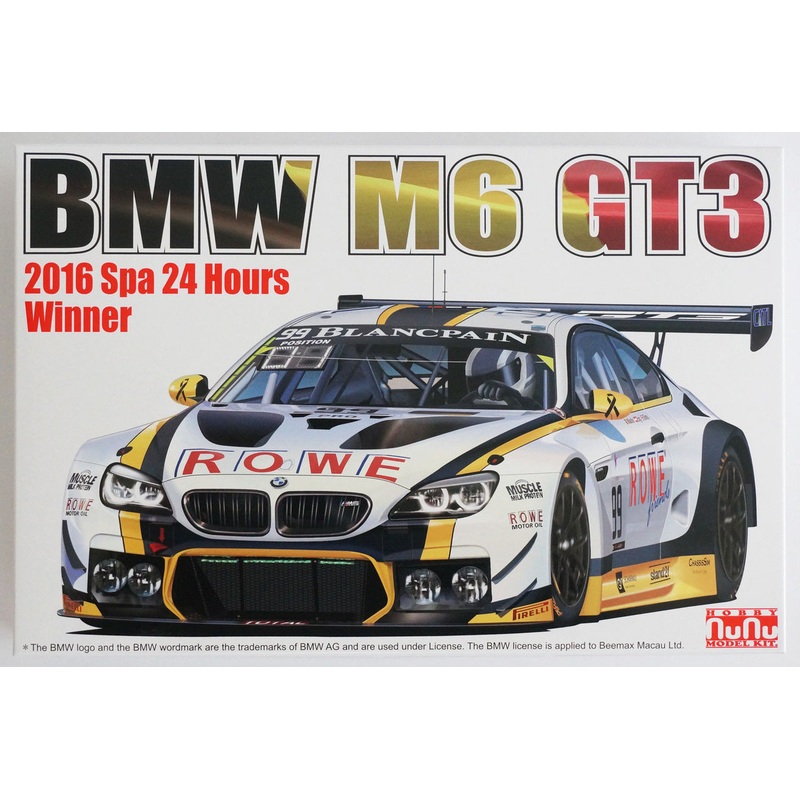 Platz PN24001 BMW M6 GT3 2016 24 Hours of Spa Winner 1/24 Scale Kit