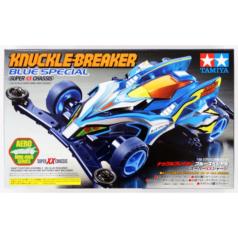 Tamiya 19620 Mini 4WD Knuckle Breaker Blue Special (Super XX Chassis) 1/32