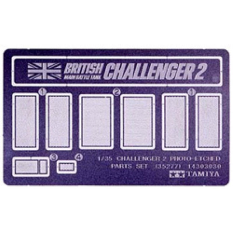 Tamiya 35277 British Challenger 2 Photo-Etched Parts Set 1/35 Scale Kit