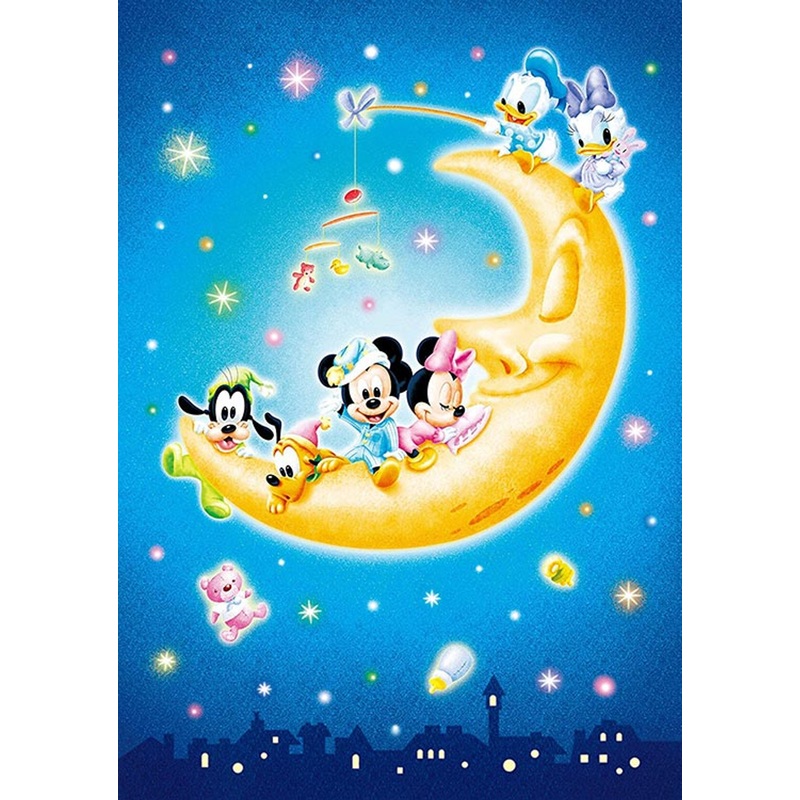 Tenyo Japan Jigsaw Puzzle D-108-803 Disney Mickey & Minnie Mouse (108 Pieces)
