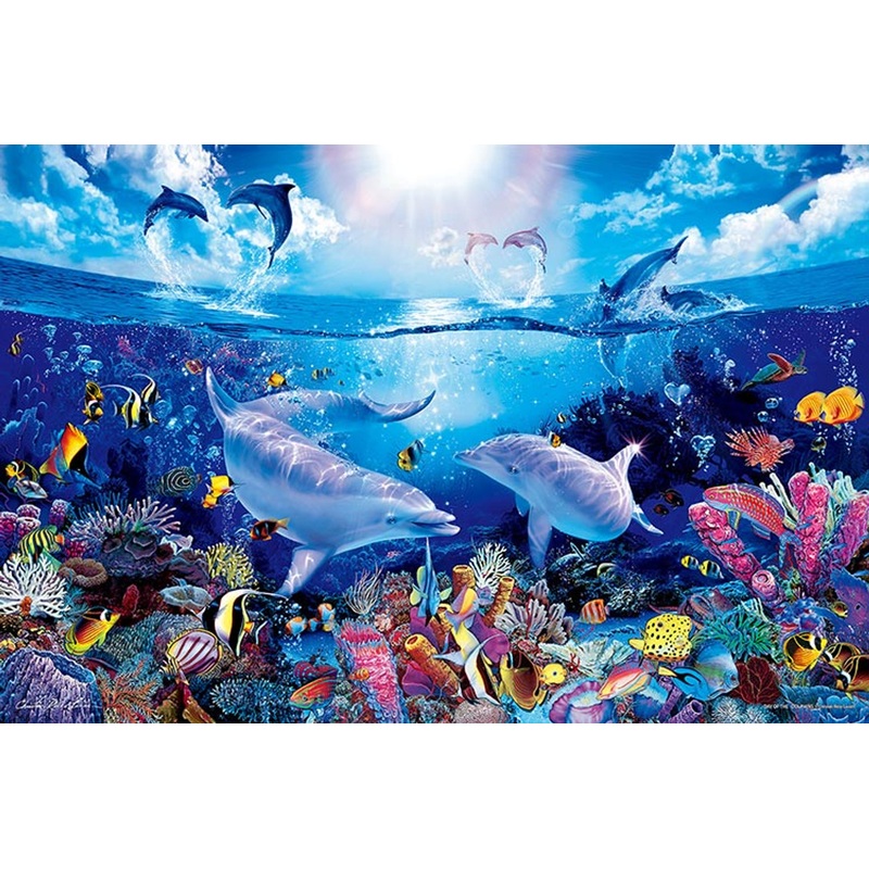 Epoch Jigsaw Puzzle 23-711 Lassen Day of the Dolphins (2016 S-Pieces)