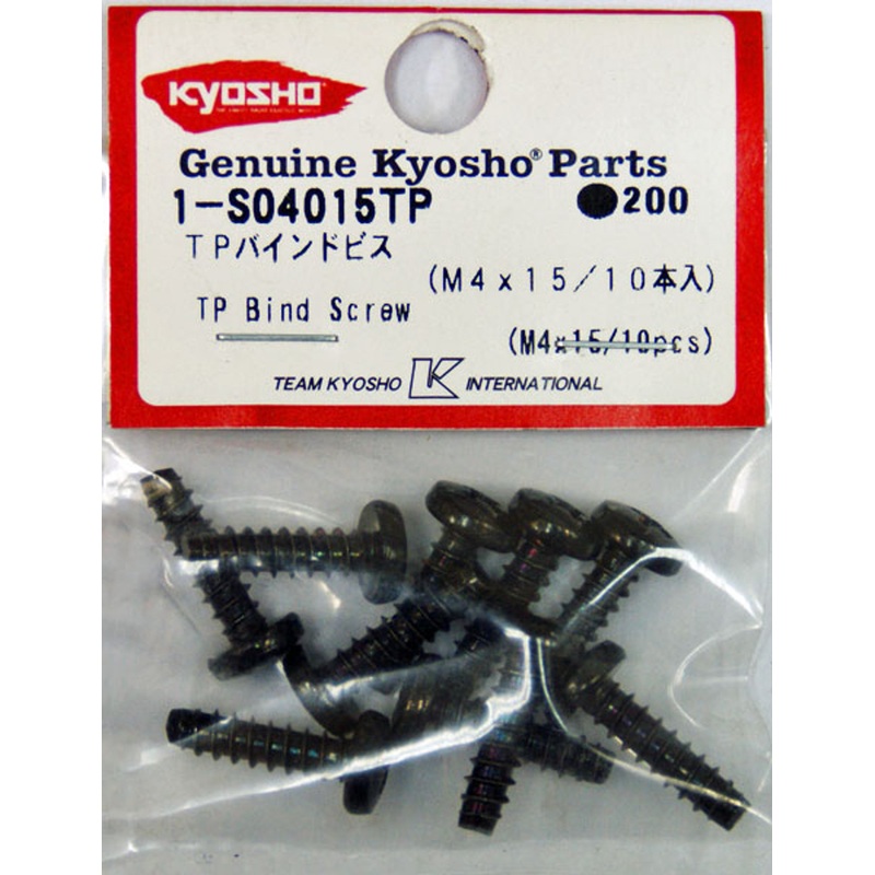 Kyosho 1-S04015TP TP Bind Screw(M4x15/10pcs)