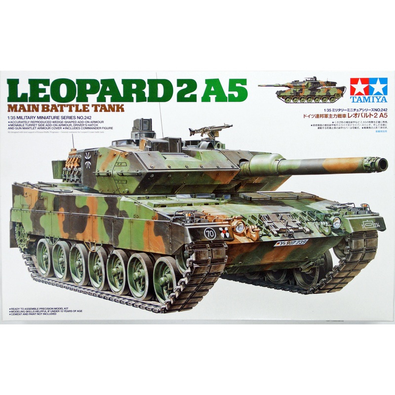 Tamiya 35242 German Leopard 2 A5 Main Battle Tank 1/35 scale kit
