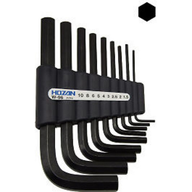 Hozan W-096 (W-96) HEX WRENCH Kit