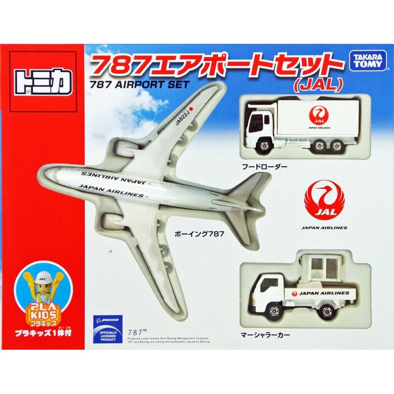 Takara Tomy 395683 Tomica Japan Airlines Boeing 787 Airport Set (JAL)