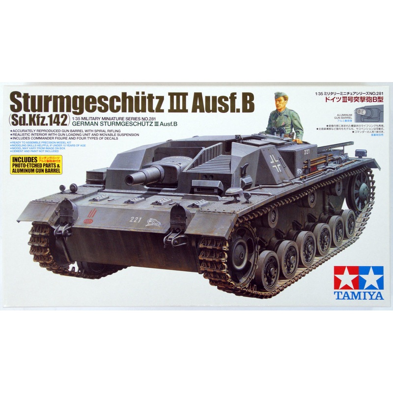 Tamiya 35281 German Sturmgeschutz III Ausf.B 1/35 Scale Kit