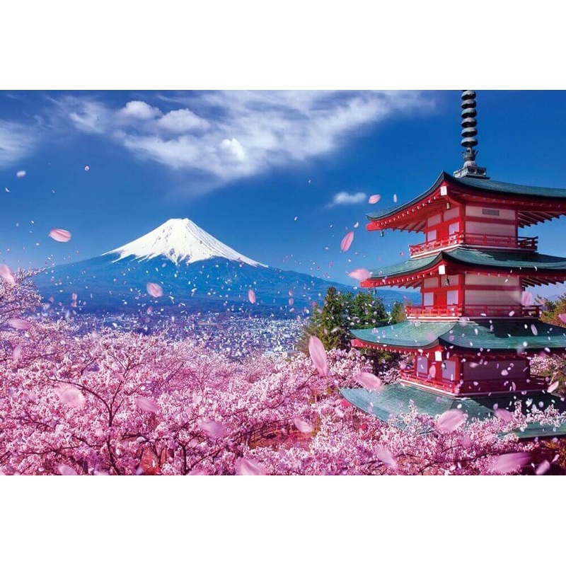 Beverly Jigsaw Puzzle 51-226 Japanese Scenery Mt.Fuji Asama Shrine (1000 Pieces)