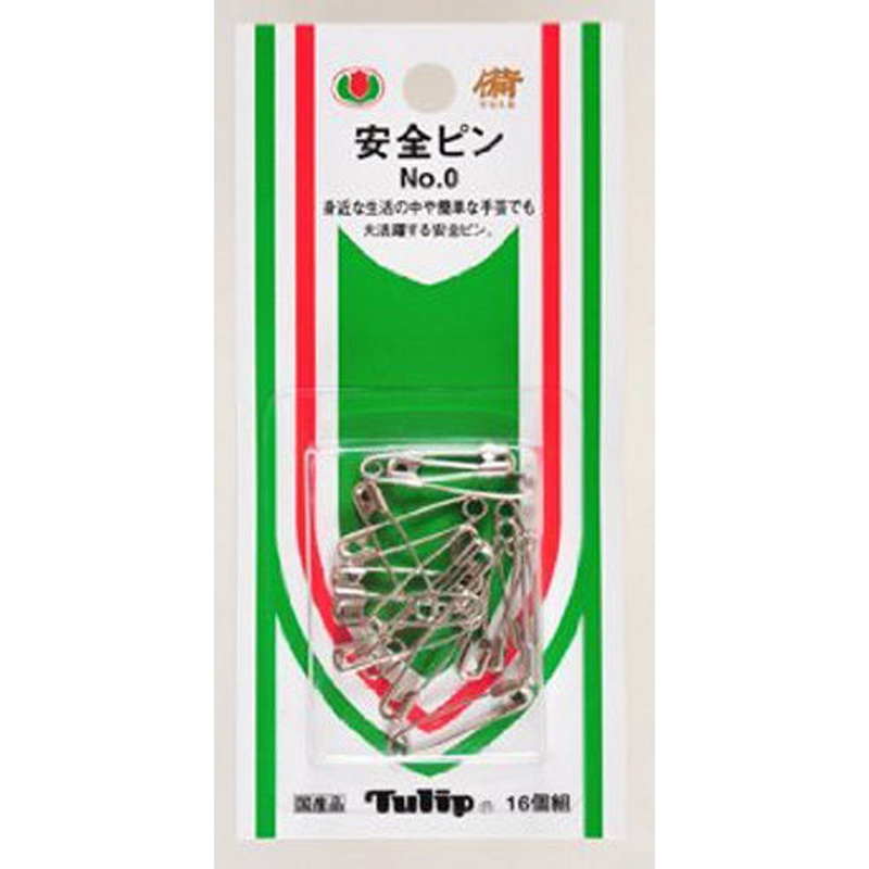 Tulip SO-017 Safety Pins No.0 (16 pcs / 24mm)