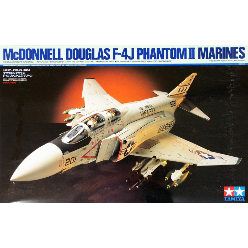 Tamiya 60308 McDonnell Douglas F-4J Phantom II Marines 1/32 Scale Kit