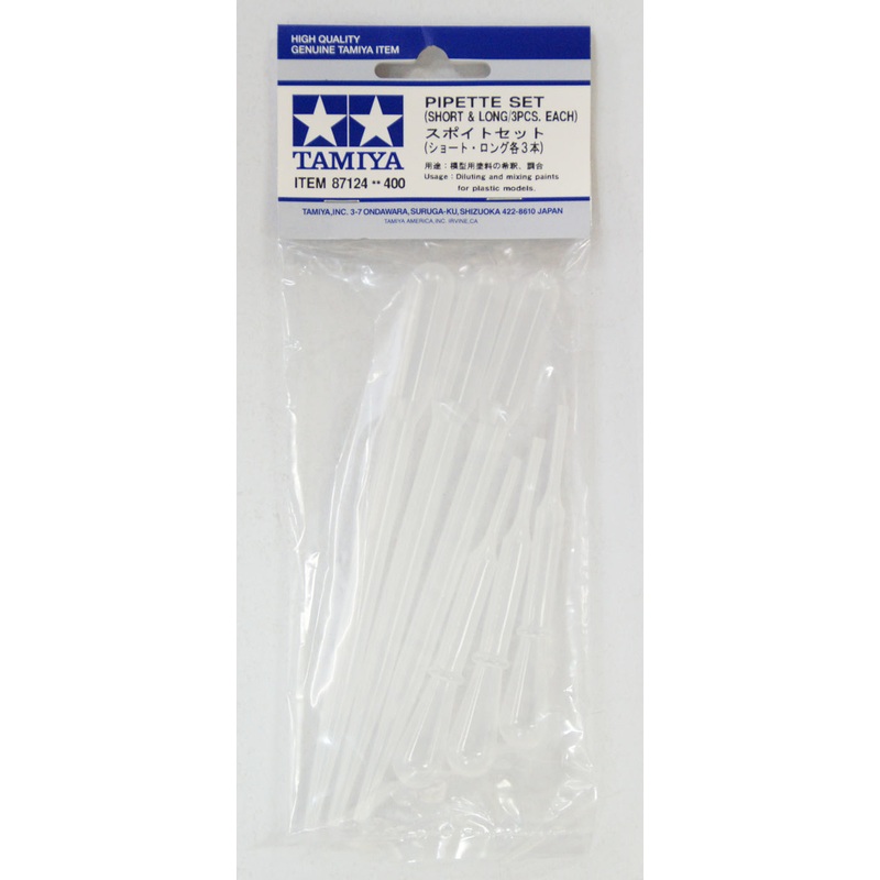 Tamiya 87124 Pipette Set (Short & Long/3pcs. Each)