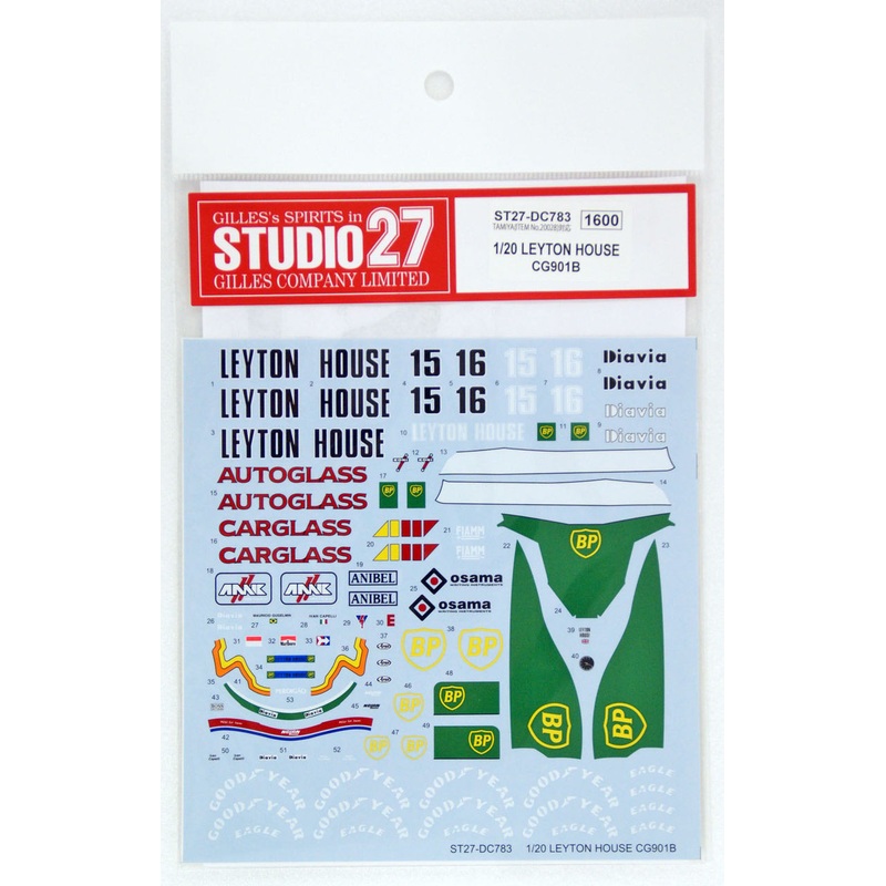 Studio27 ST27-DC783 Leyton House CG901B Decal for Tamiya 1/20