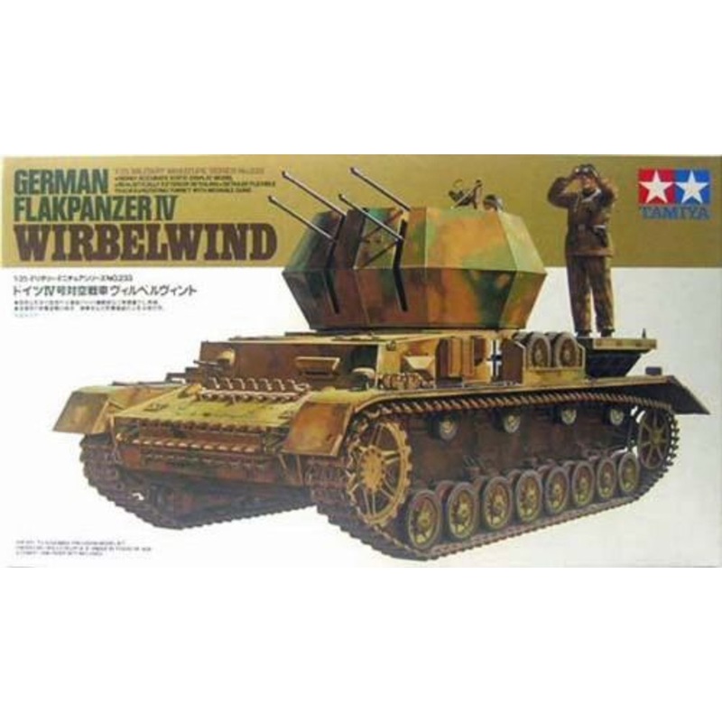 Tamiya 35233 WWII German Tank Flakpanzer IV Wirbelwind 99 1/35 Scale kit