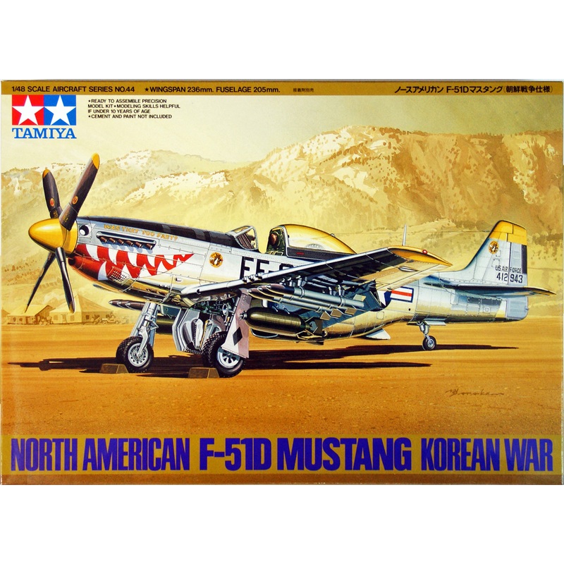 Tamiya 61044 North-American F-51D Mustang Korean War 1/48 scale kit