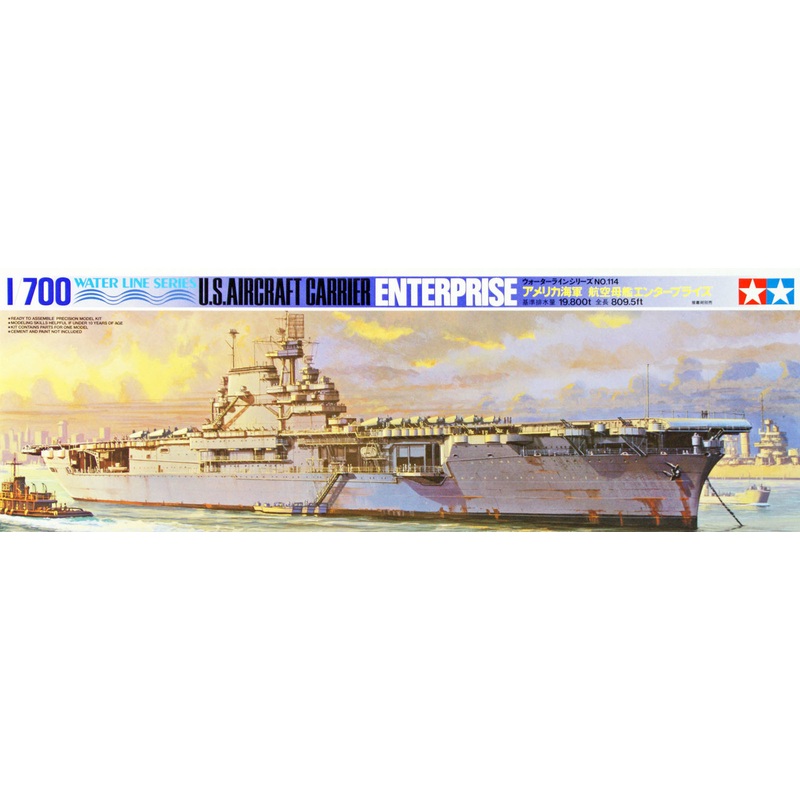 Tamiya 77514 US Aircraft Carrier ENTERPRISE 1/700 Scale Kit