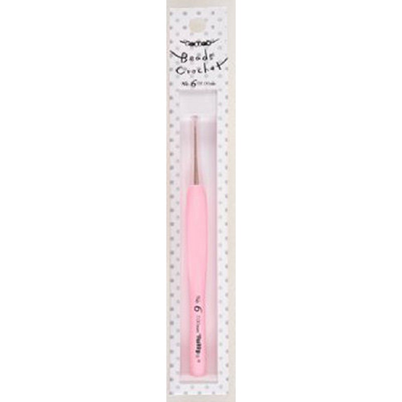 Tulip TB13-6 Sucre Cushion Grip Bead Crochet Hooks No.6 (1.00mm) Japan