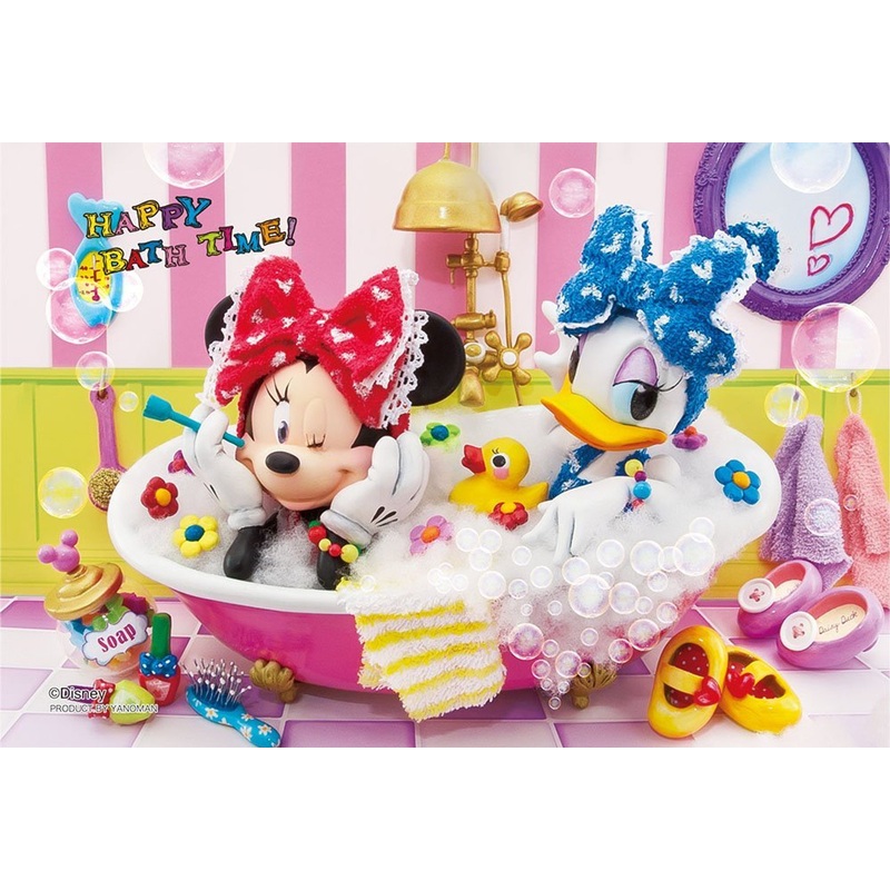 Yanoman Prism Art Jigsaw Petit Puzzle 97-159 Disney Minnie Happy Bath Time (70 Pieces)