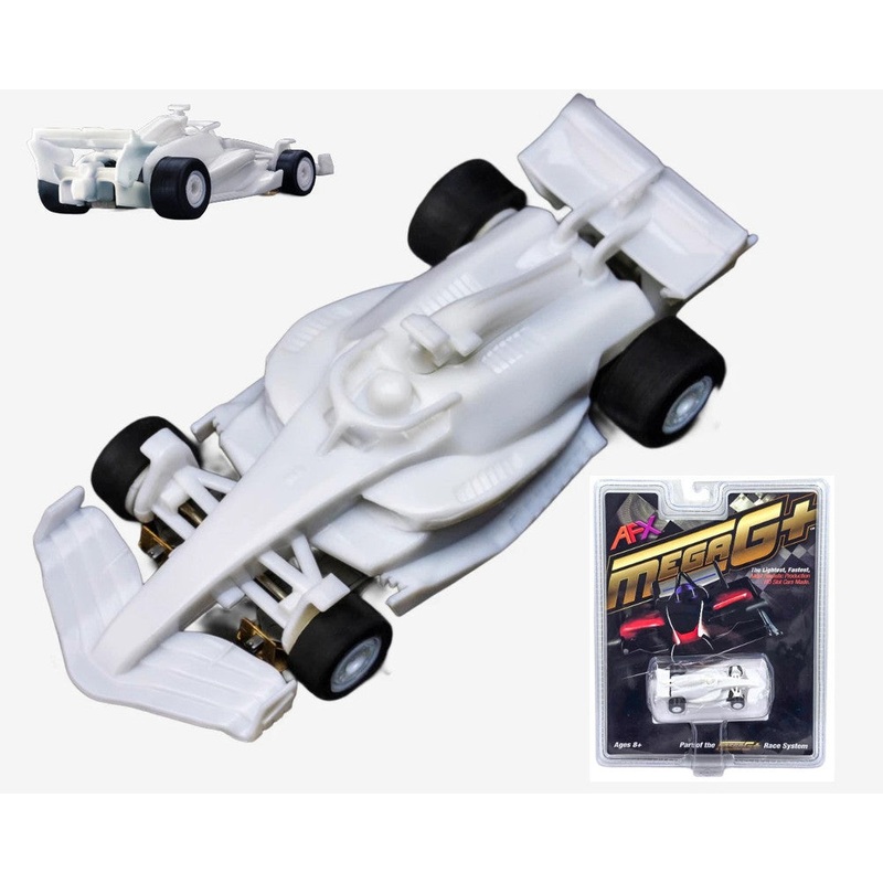 AFX 22089 HO White Paintable Unpainted Formula F1 Slot Car