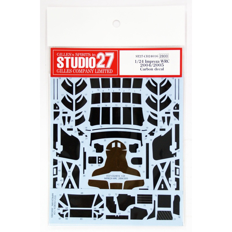 Studio27 ST27-CD24016 Impreza WRC 2004/2005 Carbon Decal for Tamiya 1/24