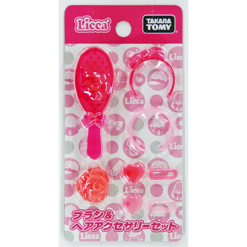 Takara Tomy Licca Doll Hairbrush & Hair Accessory Set doll not included (865841)