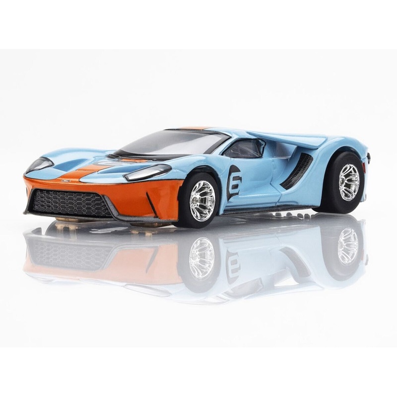 AFX 22052 HO #6 Gulf Ford GT Heritage Slot Car