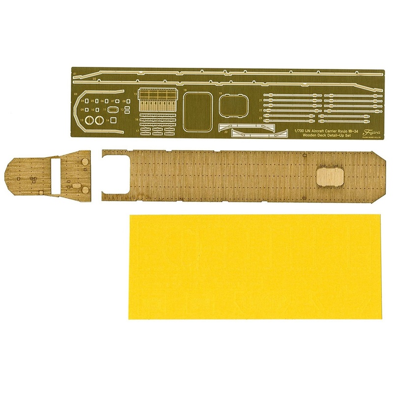 Fujimi 1/700 Gup128 Genuine Wooden Deck Sticker for Aircraft Carrier Ryujo 1/700
