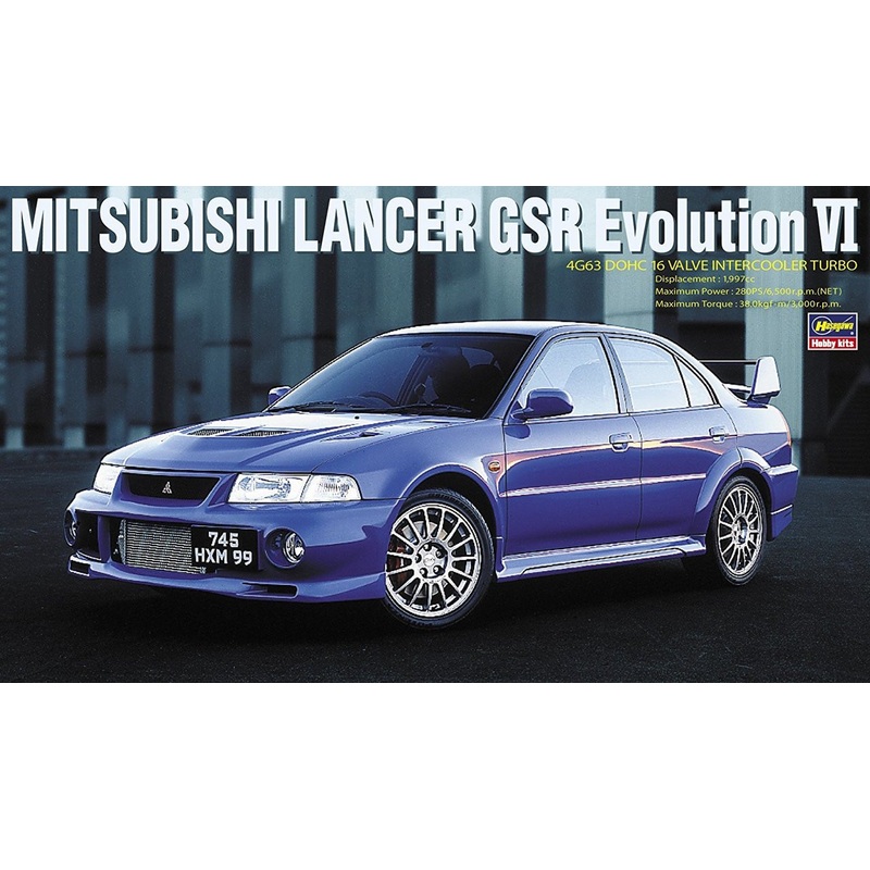 Hasegawa 20336 Mitsubishi Lancer GSR Evolution 6 1/24 scale kit