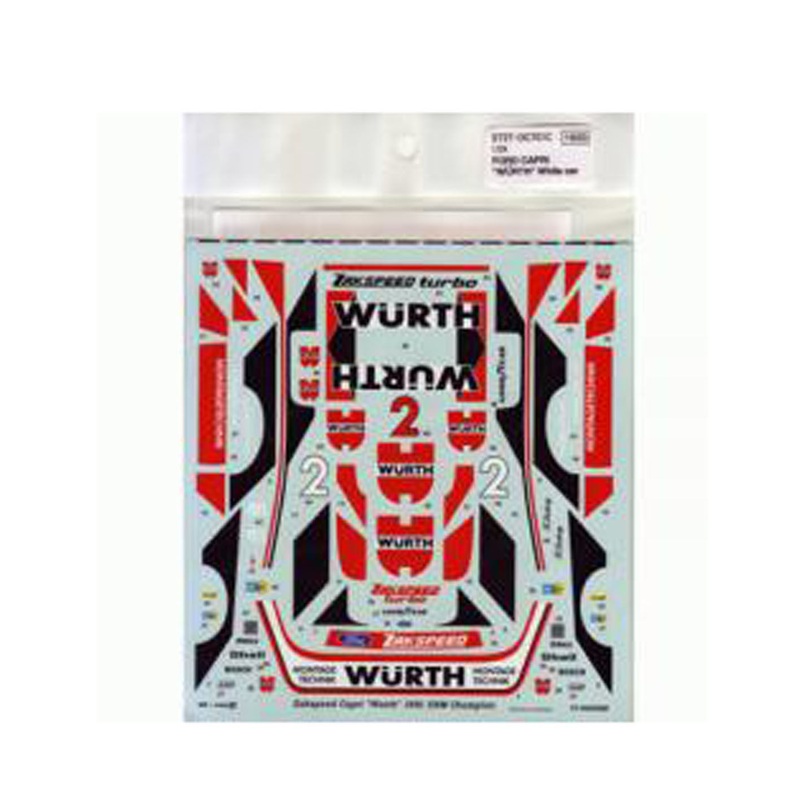 Studio27 ST27-DC701C Capri Wurth White Car Decal for Tamiya 1/24