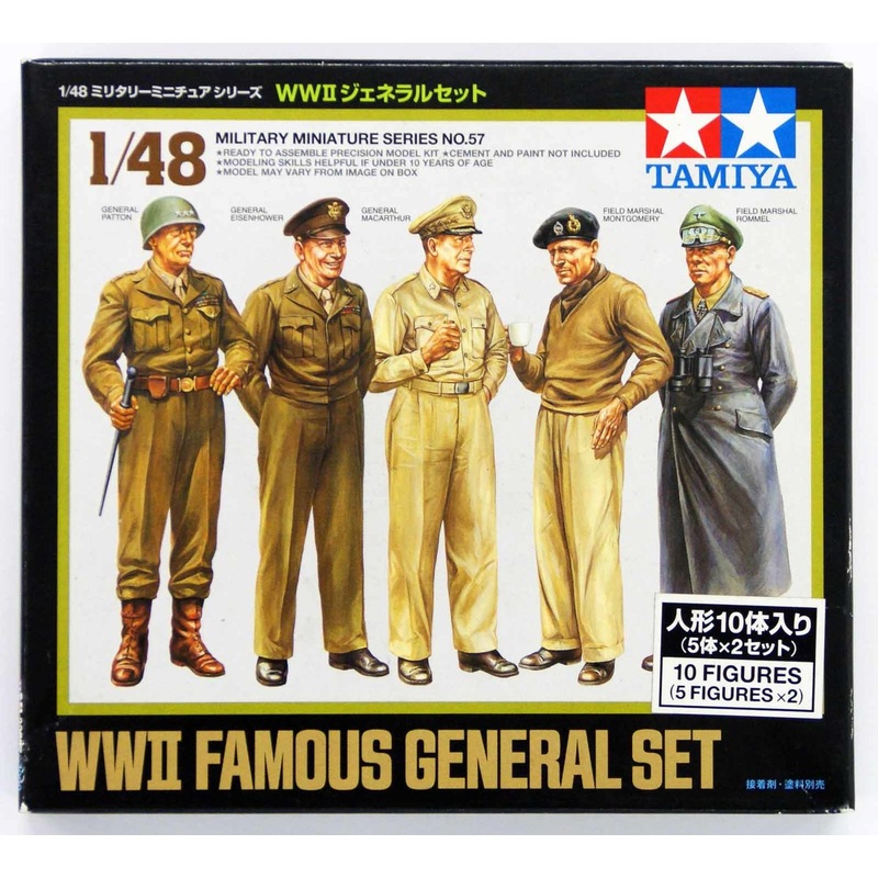 Tamiya 32557 WWII Famous Generals Set 1/48 Scale Kit