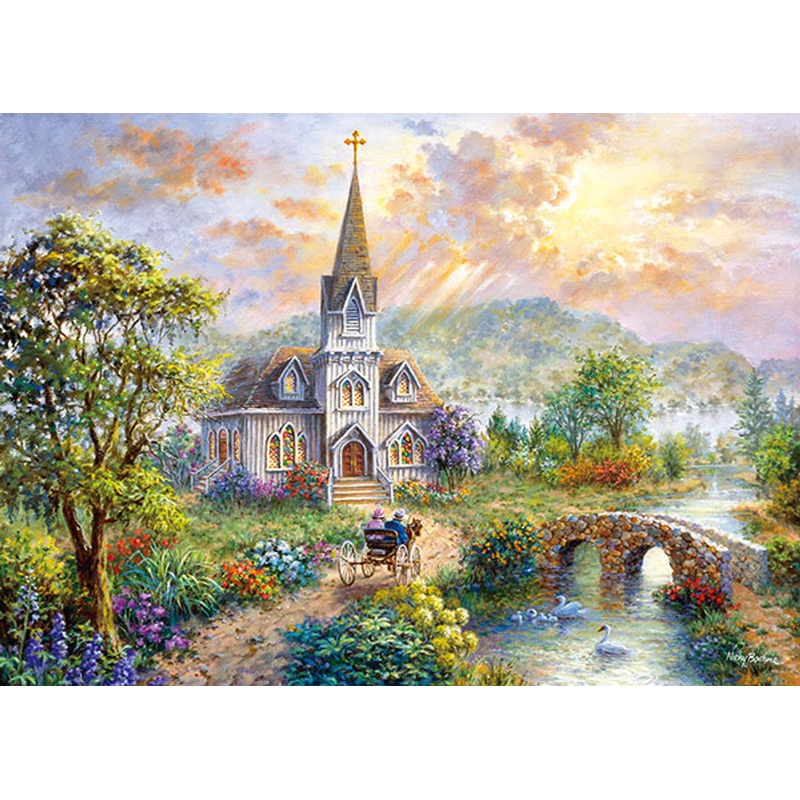 APPLEOne Jigsaw Puzzle 500-243 Nicky Boehme Beautiful Sunday (500 Pieces)