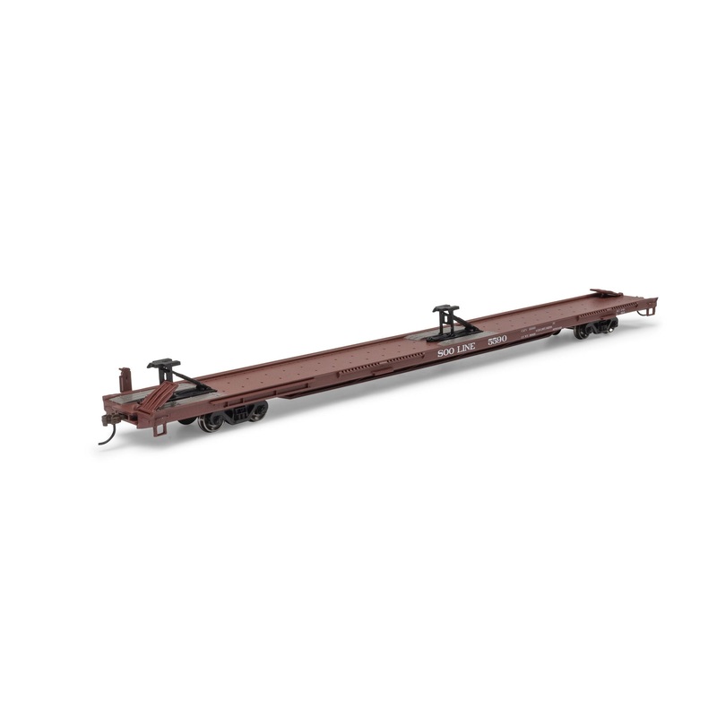 Athearn ATH-1553 HO Soo Line 85′ TOFC Intermodal Flat Car #5590