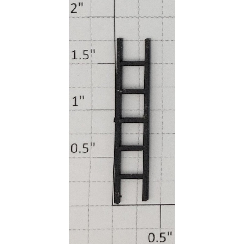American Flyer JTR-991 9 Foot S Scale Black Plastic Ladder