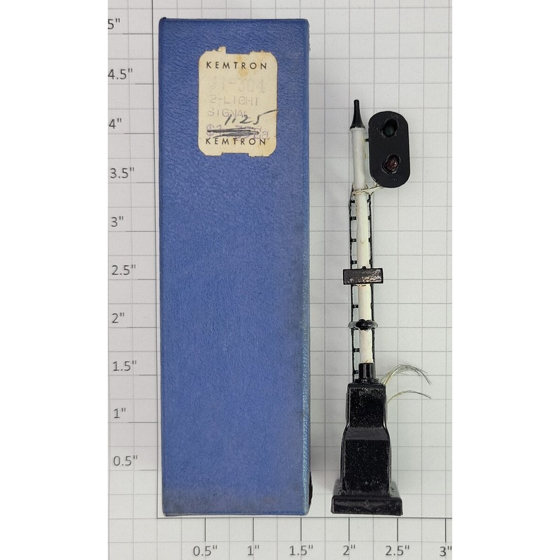 Kemtron JI-304 Die-Cast 2 Light Signal with Original Box