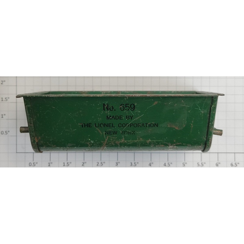 Lionel 659-2 Dark Green Tinplate Dump Bin #659