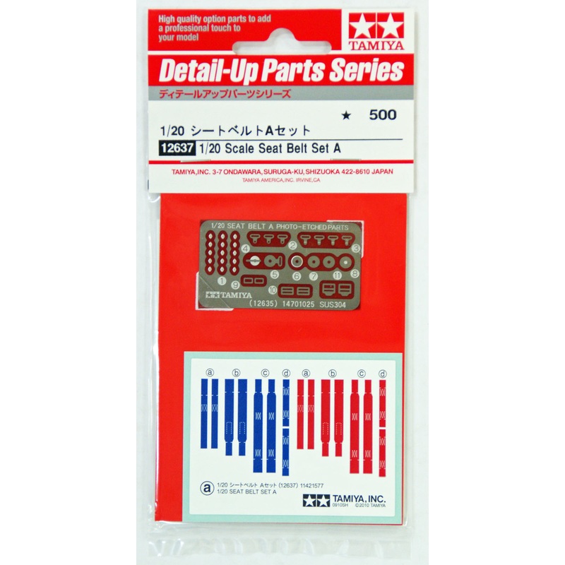 Tamiya 12637 Seat Belt Set A 1/20 Scale Kit