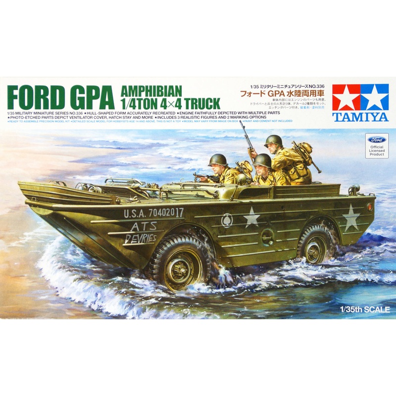 Tamiya 35336 Ford GPA Amphibian 1/4Ton 4×4 Truck 1/35 Scale Kit