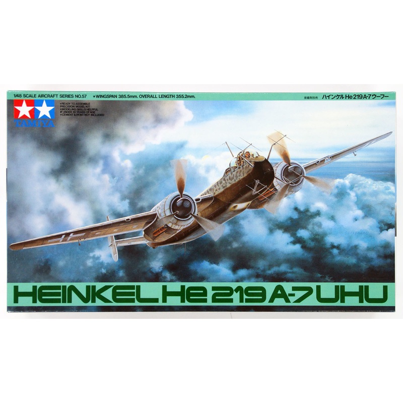 Tamiya 61057 HEINKEL He219 A-7 UHU 1/48 Scale Kit