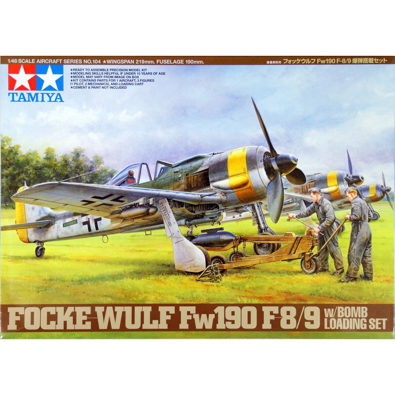 Tamiya 61104 FOCKE-WULF Fw190 F-8/9 1/48 Scale Kit