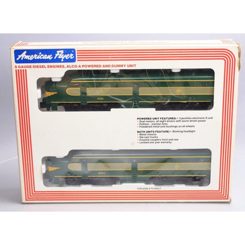 American Flyer 4-8251 S Gauge Erie Alco AA Diesel Locomotive Set LN/Box