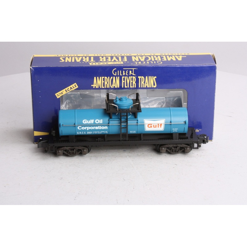 American Flyer 6-48224 S Gauge NASG 2001 Gulf Oil Single Dome Tank Car LN/Box