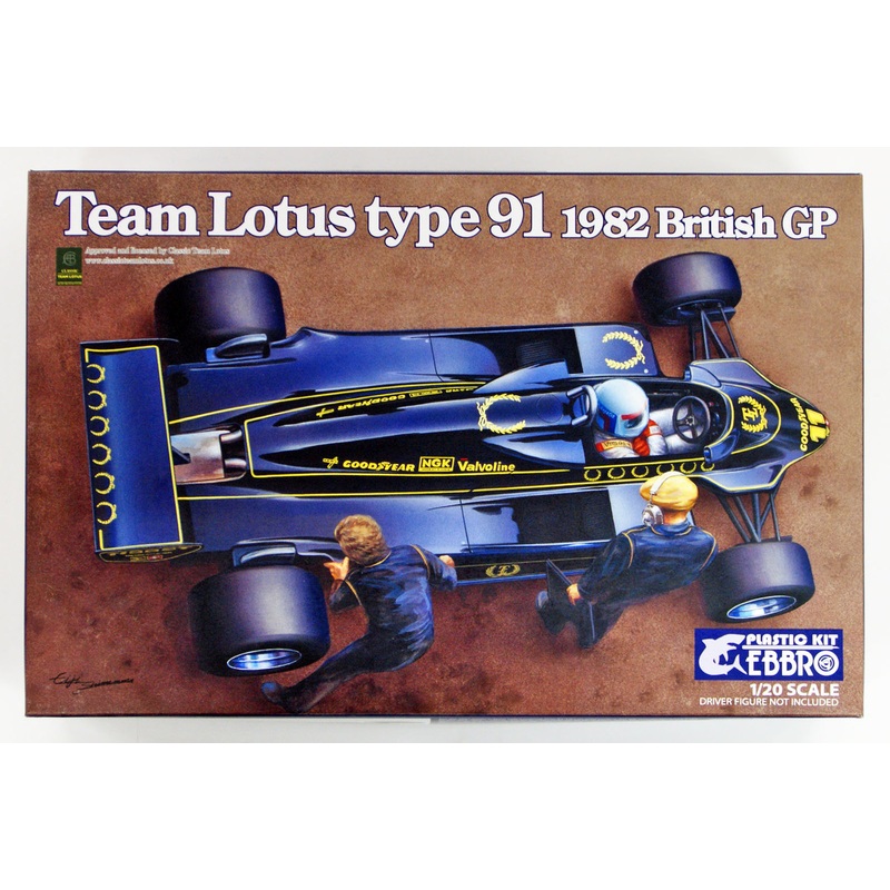 Ebbro 20012 Team Lotus Type 91 1982 1/20 Scale plastic model Kit