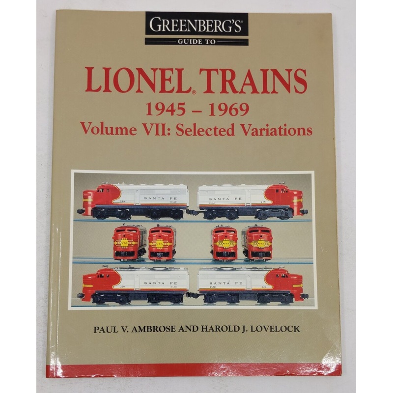 Greenberg’s Guide to Lionel Trains 1945-1969 Paperback Book By Paul V. Ambrose VG