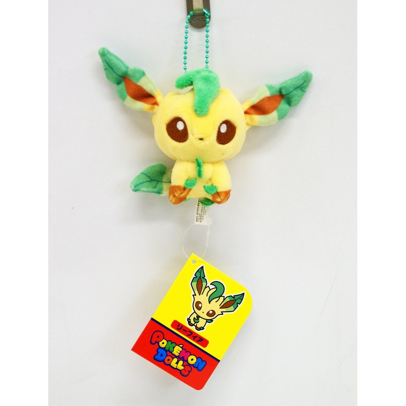 Pokemon Center Original Mocchiri Mascot Pokemon Dolls Leafeon