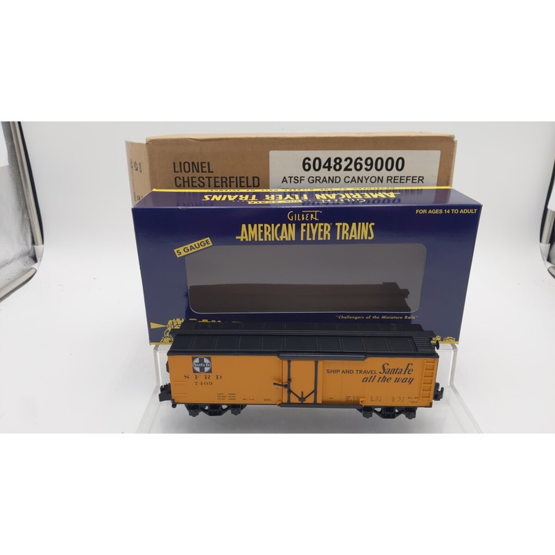 American Flyer 6-48269 S Santa Fe ATSF Grand Canyon Reefer Car #7409 EX/Box