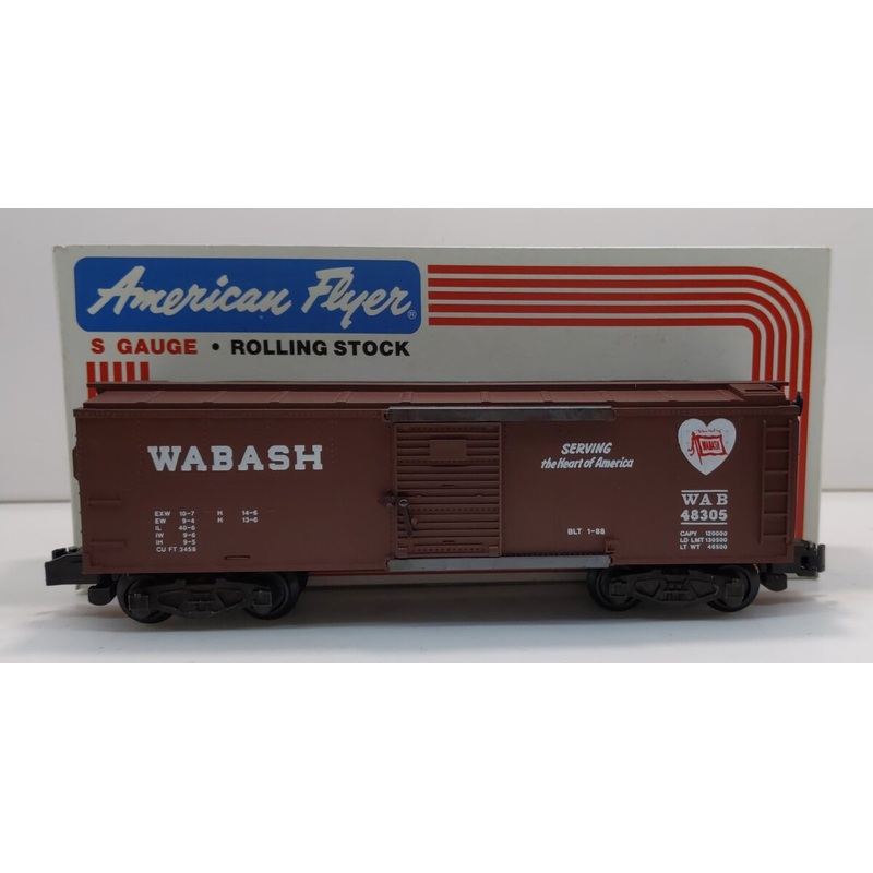 American Flyer 6-48305 S Gauge Wabash Boxcar LN/Box