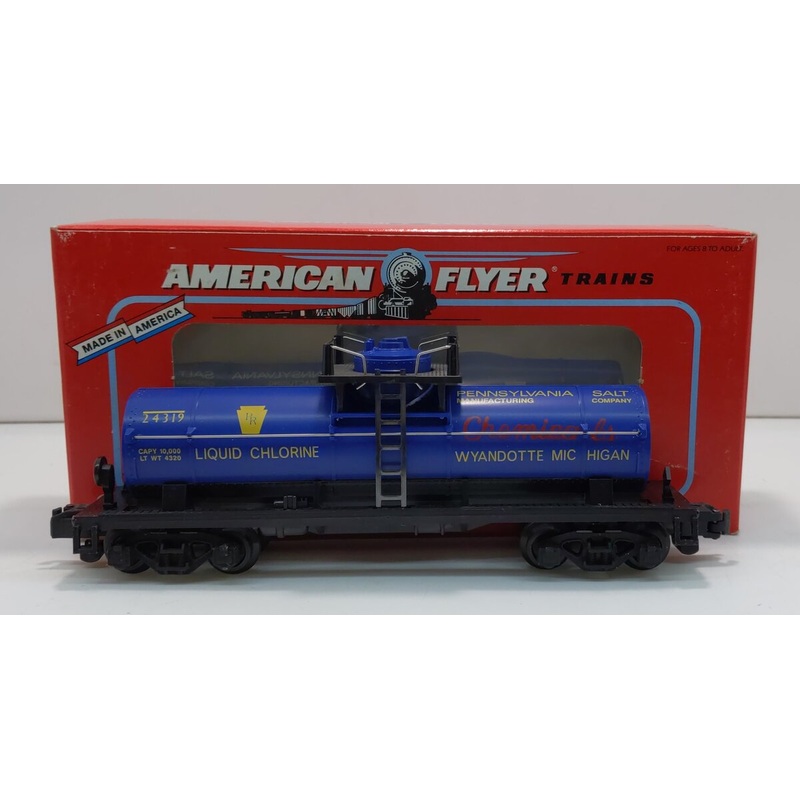 American Flyer 6-48402 S Gauge Penn Salt Single Dome Tank Car #24319 LN/Box