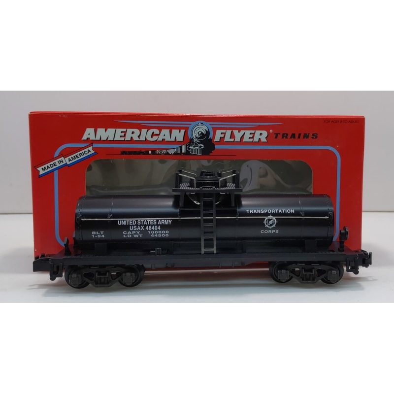 American Flyer 6-48404 S Scale U.S. Army Single Dome Tank Car LN/Box