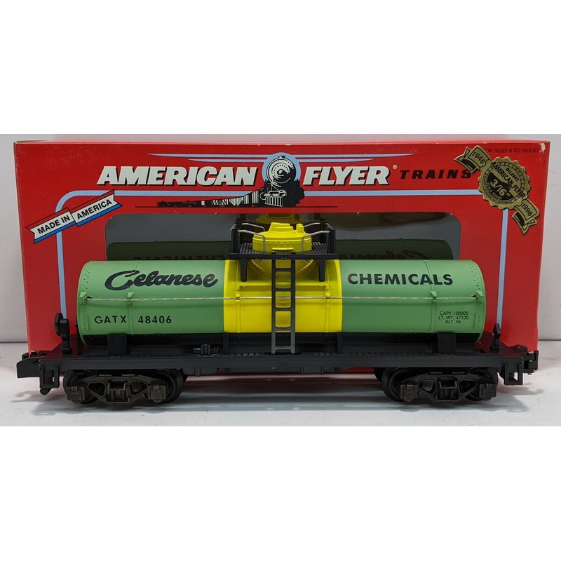 American Flyer 6-48406 S Gauge Celanese Chemicals Single Dome Tank Car #48406 LN/Box