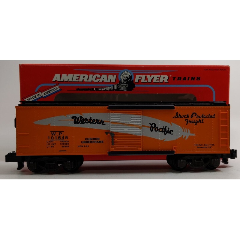 American Flyer 6-48490 S Scale TTOS-1995 Western Pacific Boxcar #101645 LN/Box